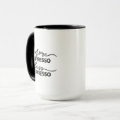 Meer Espresso Minder Depresso Mok (Voorkant links)