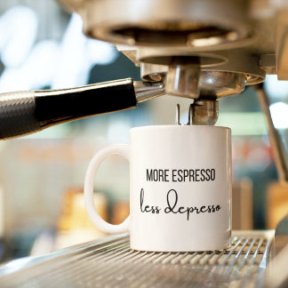 Meer Espresso Minder Depresso Mok