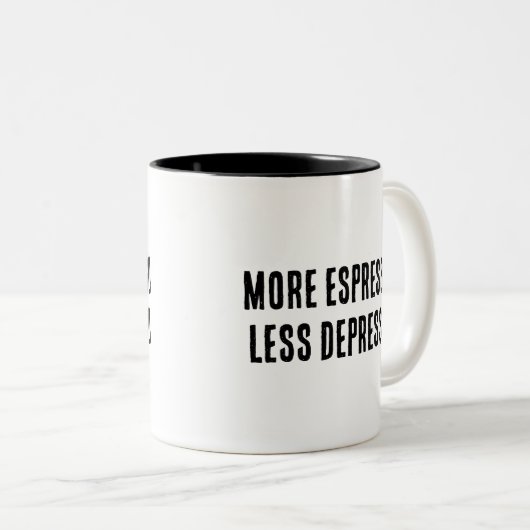 MEER ESPRESSO MINDER DEPRESSO TWEEKLEURIGE KOFFIEMOK (Voorkant rechts)