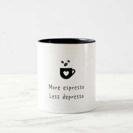 MEER ESPRESSO MINDER DEPRESSO TWEEKLEURIGE KOFFIEMOK