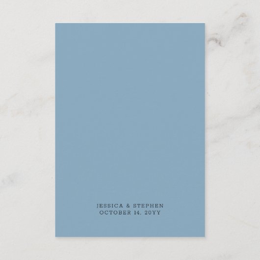 Meer Evergreen Waterverf Wedding Details Informatiekaartje (Achterkant)