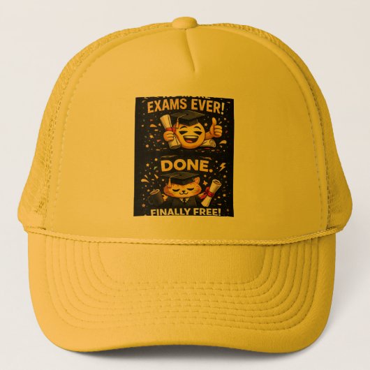 Meer examens ooit Funny Afstudeerontwerp Trucker Pet (Voorkant)