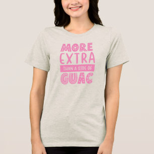 Meer Extra Dan Guac Bachelorette Party Groep Tri-Blend Shirt