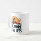 Meer Fietsen Minder Zorgen Koffiemok (Voorkant links)