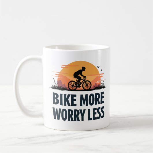Meer Fietsen Minder Zorgen Koffiemok (Links)