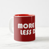 Meer FKT, minder DNF Tweekleurige Koffiemok (Voorkant links)