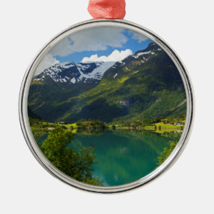 Meer Floen, Noorwegen, landschap Metalen Ornament