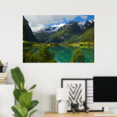 Meer Floen, Noorwegen, landschap Poster (Thuiskantoor)