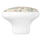 Meer flora waterverf wilde bloemen keramische knop (Zijkant)