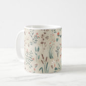 Meer flora waterverf wilde bloemen koffiemok (Voorkant links)