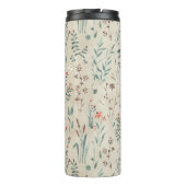 Meer flora waterverf wilde bloemen thermosbeker (Achterkant)