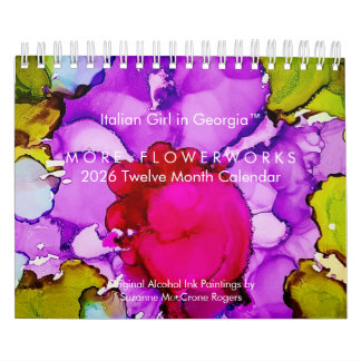 Meer Flowerworks - 2026 Twaalf Maanden Kunstkalend Kalender