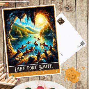 Meer Fort Smith, Arkansas Schilderij uit het ver Briefkaart