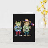 Meer foto's Puerto Rico-Ricaanse vlag Funny Sapo C Kaart (Gele Bloem)