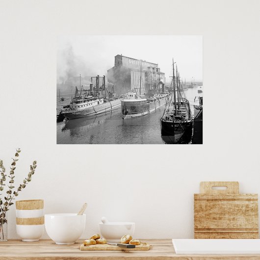 Meer Freighters Poster (Keuken)