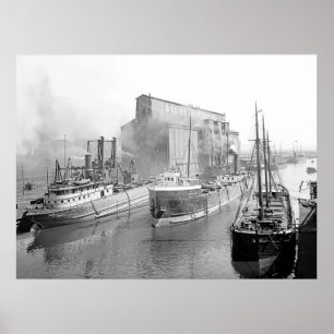 Meer Freighters Poster