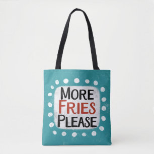 Meer frietjes, alstublieft, Canvas tas