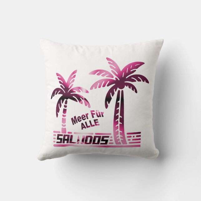 Meer Für ALLE - Palmendekor Kussen (Achterkant)