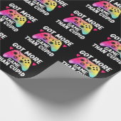 Meer game dan Cupid Valentijn Video Game Cadeaupapier (Hoek)