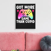 Meer game dan Cupid Valentijn Video Game Canvas Afdruk (Insitu (Woonkamer))