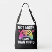 Meer game dan Cupid Valentijn Video Game Crossbody Tas (Achterkant)