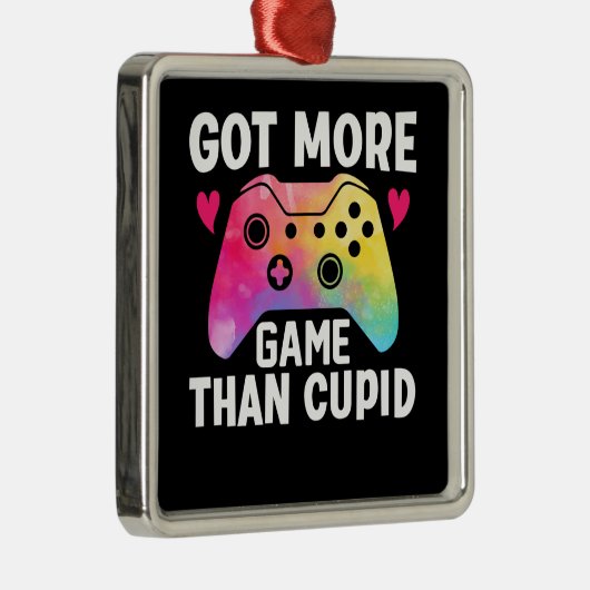 Meer game dan Cupid Valentijn Video Game Metalen Ornament (Rechts)