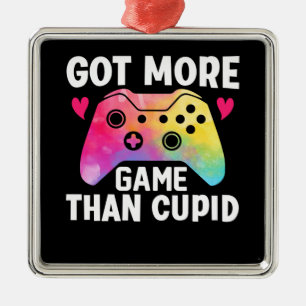 Meer game dan Cupid Valentijn Video Game Metalen Ornament