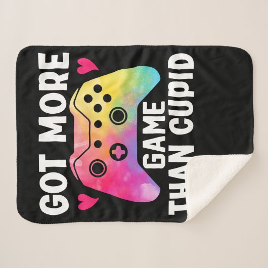 Meer game dan Cupid Valentijn Video Game Sherpa Deken (Voorkant (horizontaal))
