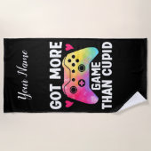 Meer game dan Cupid Valentijn Video Game Strandlaken (Voorkant)