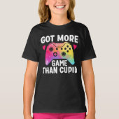 Meer game dan Cupid Valentijn Video Game T-shirt (Voorkant)