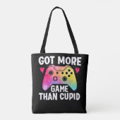 Meer game dan Cupid Valentijn Video Game Tote Bag (Achterkant)