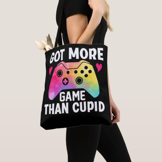 Meer game dan Cupid Valentijn Video Game Tote Bag (Dichtbij)