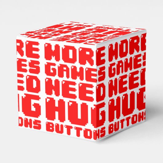 MEER GAMES HEBBEN HUG-BUTTONNEN NODIG BEDANKDOOSJES (Voorkant Zijde)
