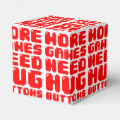 MEER GAMES HEBBEN HUG-BUTTONNEN NODIG BEDANKDOOSJES (Achterkant)