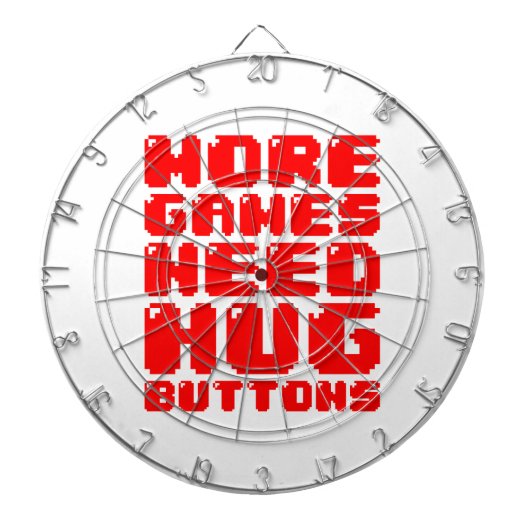 MEER GAMES HEBBEN HUG-BUTTONNEN NODIG DARTBORD (Voorkant)