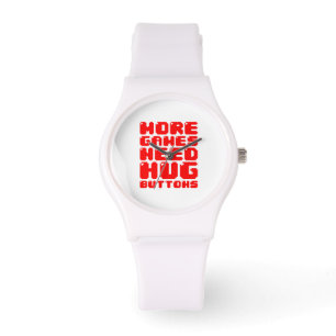 MEER GAMES HEBBEN HUG-BUTTONNEN NODIG HORLOGE