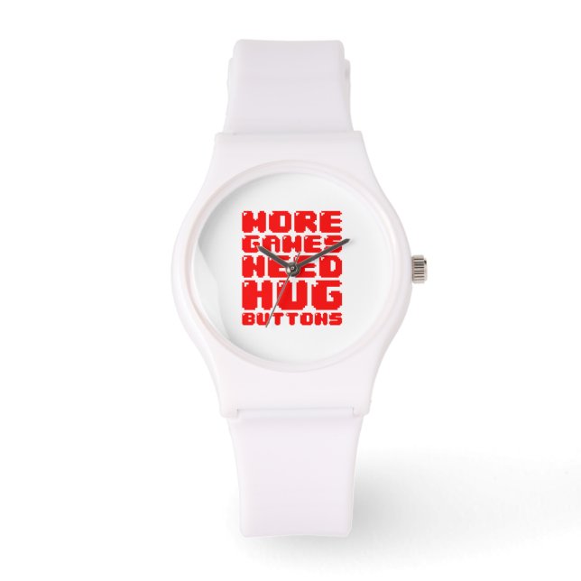 MEER GAMES HEBBEN HUG-BUTTONNEN NODIG HORLOGE (Voorkant)