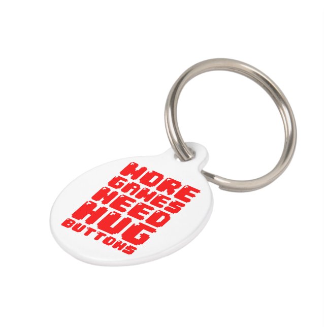 MEER GAMES HEBBEN HUG-BUTTONNEN NODIG HUISDIERPENNING (Zijkant)