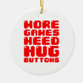 MEER GAMES HEBBEN HUG-BUTTONNEN NODIG KERAMISCH ORNAMENT (Voorkant)