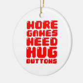 MEER GAMES HEBBEN HUG-BUTTONNEN NODIG KERAMISCH ORNAMENT (Links)