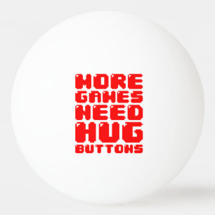 MEER GAMES HEBBEN HUG-BUTTONNEN NODIG PINGPONGBAL
