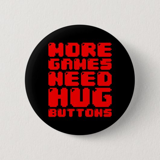 MEER GAMES HEBBEN HUG-BUTTONNEN NODIG RONDE BUTTON 5,7 CM (Voorkant)