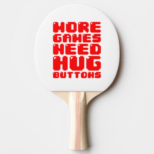 MEER GAMES HEBBEN HUG-BUTTONNEN NODIG TAFELTENNISBATJE (Voorkant)