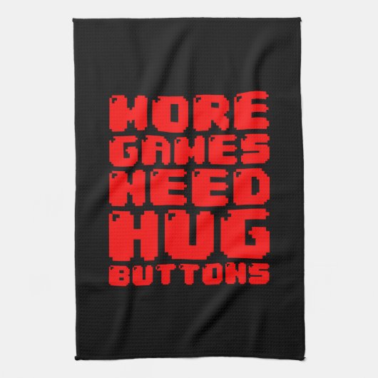 MEER GAMES HEBBEN HUG-BUTTONNEN NODIG THEEDOEK (Verticaal)