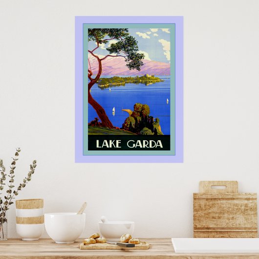 Meer Garda ~  Italiaans reizen Poster (Keuken)