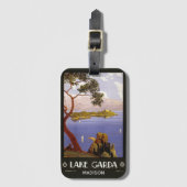 Meer Garda Italië — douanenaam Bagagelabel (Voorkant (verticaal))