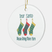 Meer garen keramisch ornament (Links)