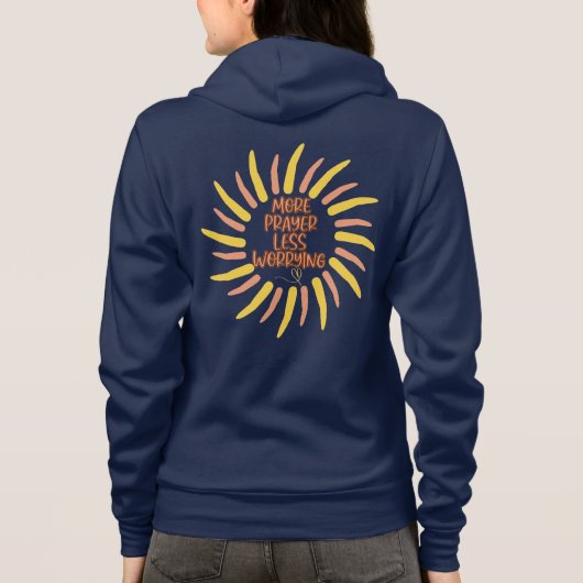 Meer gebed minder zorgwekkende zonne-energie hoodie (Achterkant)