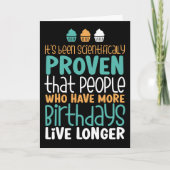 Meer geboortes leven langer grappige dag kaart (Voorkant)