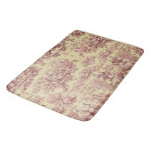 meer geel rood toile de jouy badmat (Gekanteld)